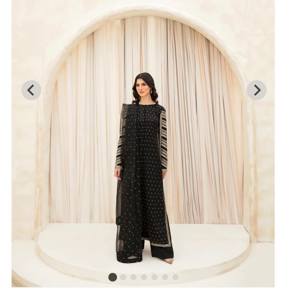 Elegant Black and Gold Embellished Kurta